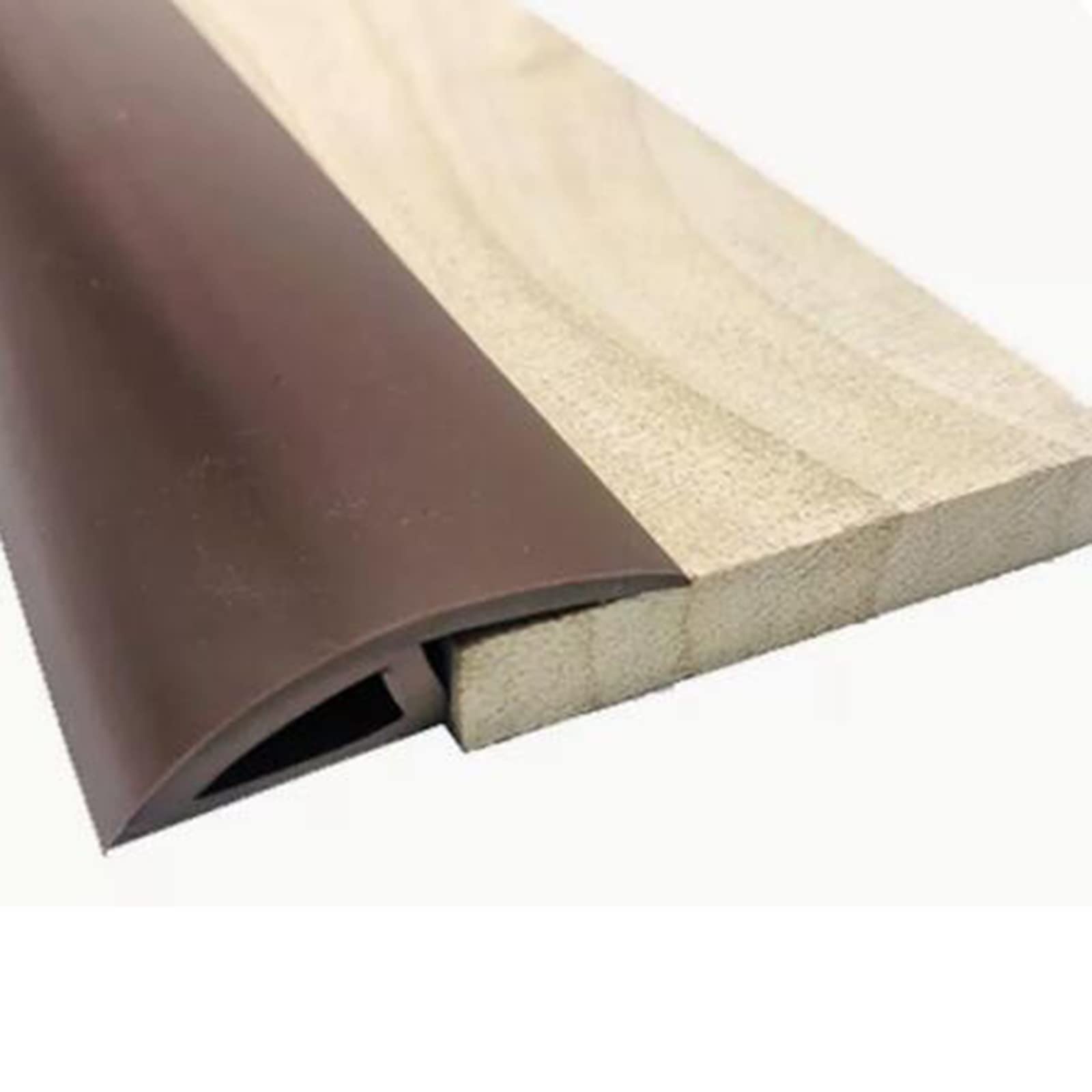 Bande de transition de sol autocollante en PVC souple de 2 mètres pour joint de carrelage et parquet