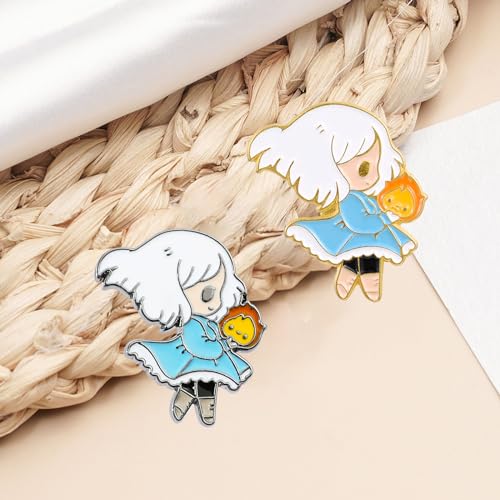 Image of Cute Enamel Pins Cartoon Lapel Pin Brooch Badge for Backpack Jackets Funny Tiger Pins for Gift Anime Enamel Pin for Clothing Hat Decoration