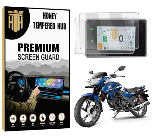 Image of ( 2 PACK ) Digital Meter Screen Guard For NEW HONDA SP 125 Bike (2025) / 9H TFT Instrument Cluster Guard / HD Clarity / NEW SP125 Display Speedometer Console Accessory [Not Tempered Glass]