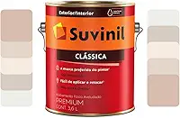 Tinta Látex Parede Clássica Suvinil Fosca 3,2l Cores Claras e Neutras (Crômio)