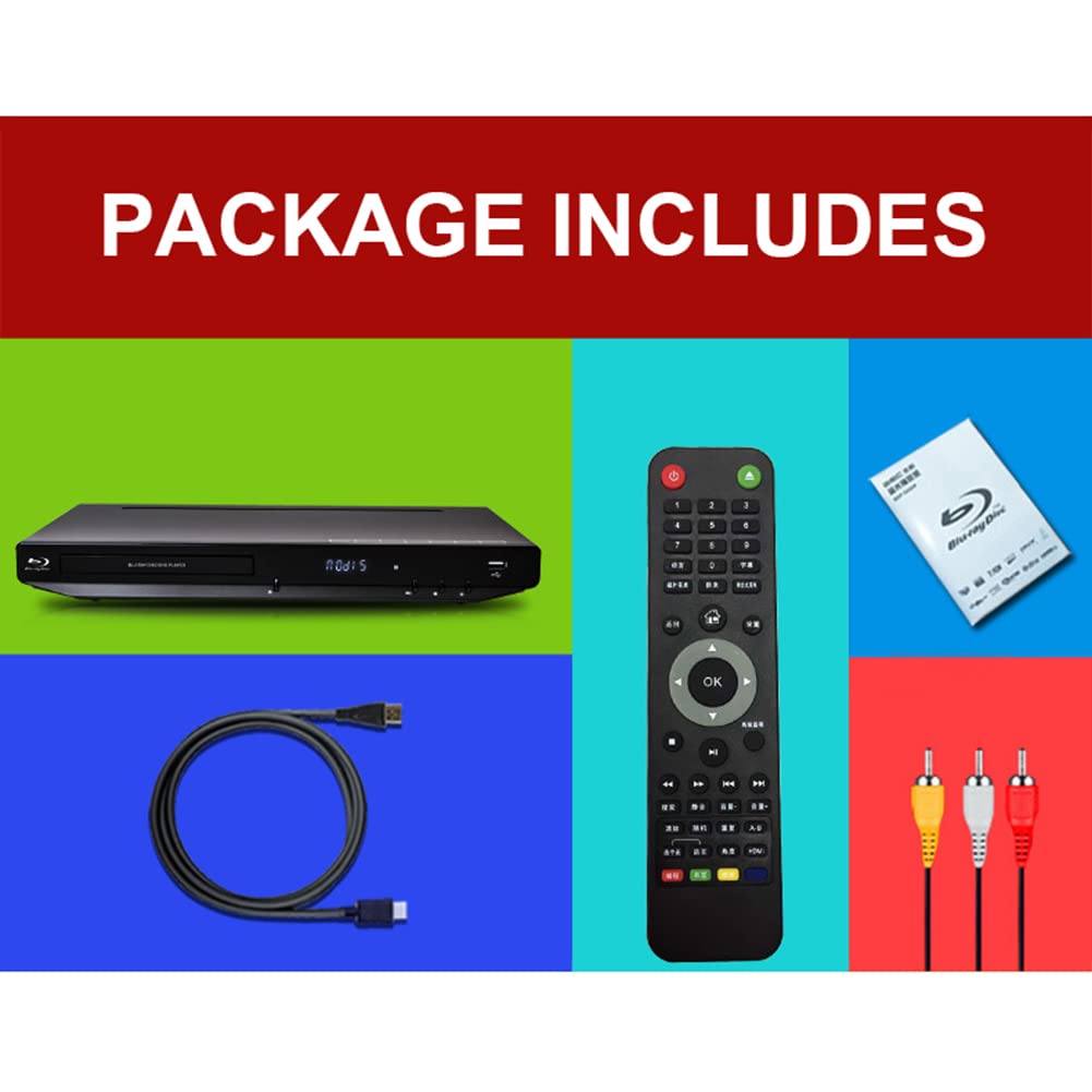Lecteur DVD Blu-Ray, audiovisuel Full HD 1080P, Format 3D entièrement Compatible, Interaction Multi-écrans, câble HDMI/AV/télécommande