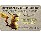 Signs 4 Fun Parody ID | Detective Pikachu ID | Fake ID Novelty Card | Collectible Trading Card Driver’s License | Novelty Gift for Holidays | Made in The USA