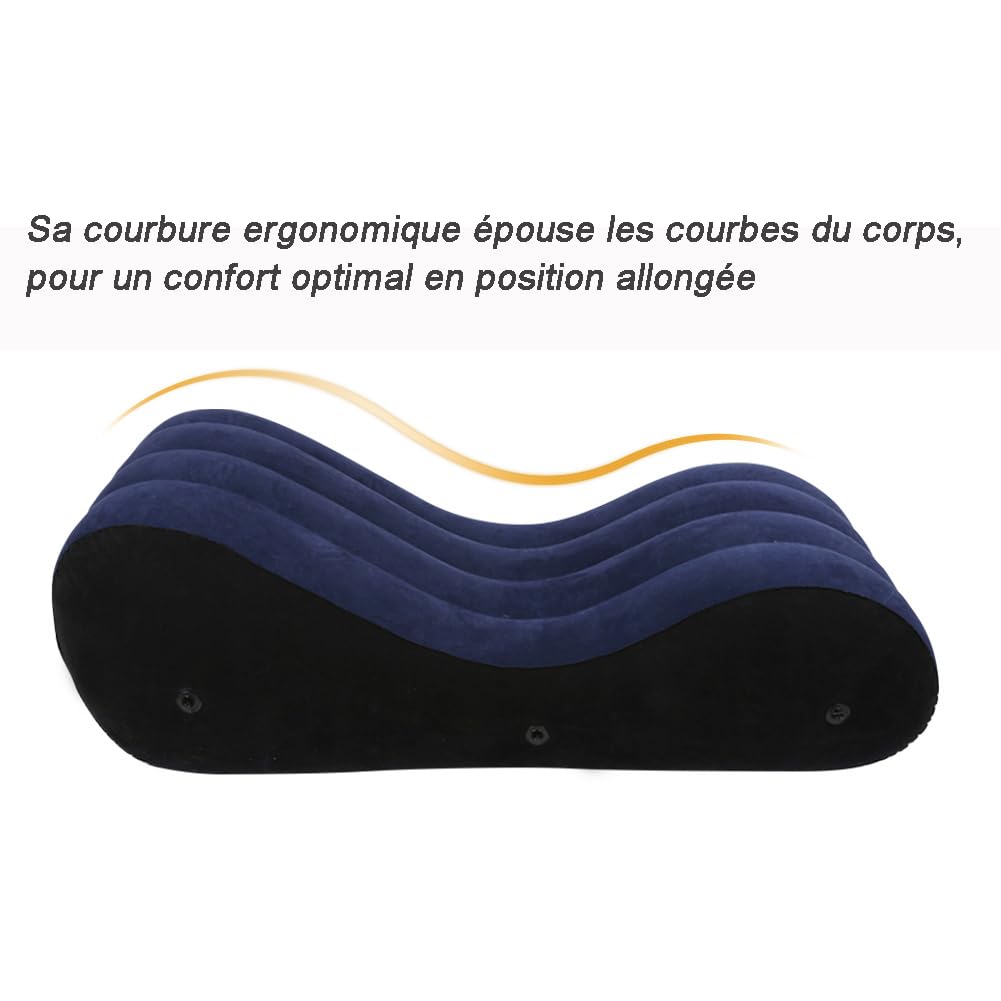 Roluck Menottes Sexe Lit Oreiller Gonflable Matelas Gonflables Oreiller Lombaire avec Pompe Électrique Sexe Canapé Lit pour Couples Meubles de Sexe