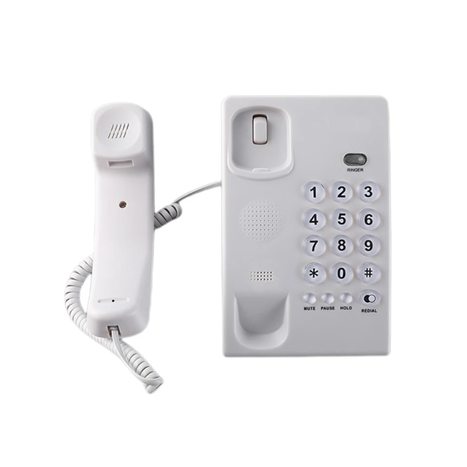 Telefon stacjonarny z kablem, telefon stacjonarny z dużymi przyciskami, telefon domowy, telefon stacjonarny do biura, łazienki hotelowej(Nero)