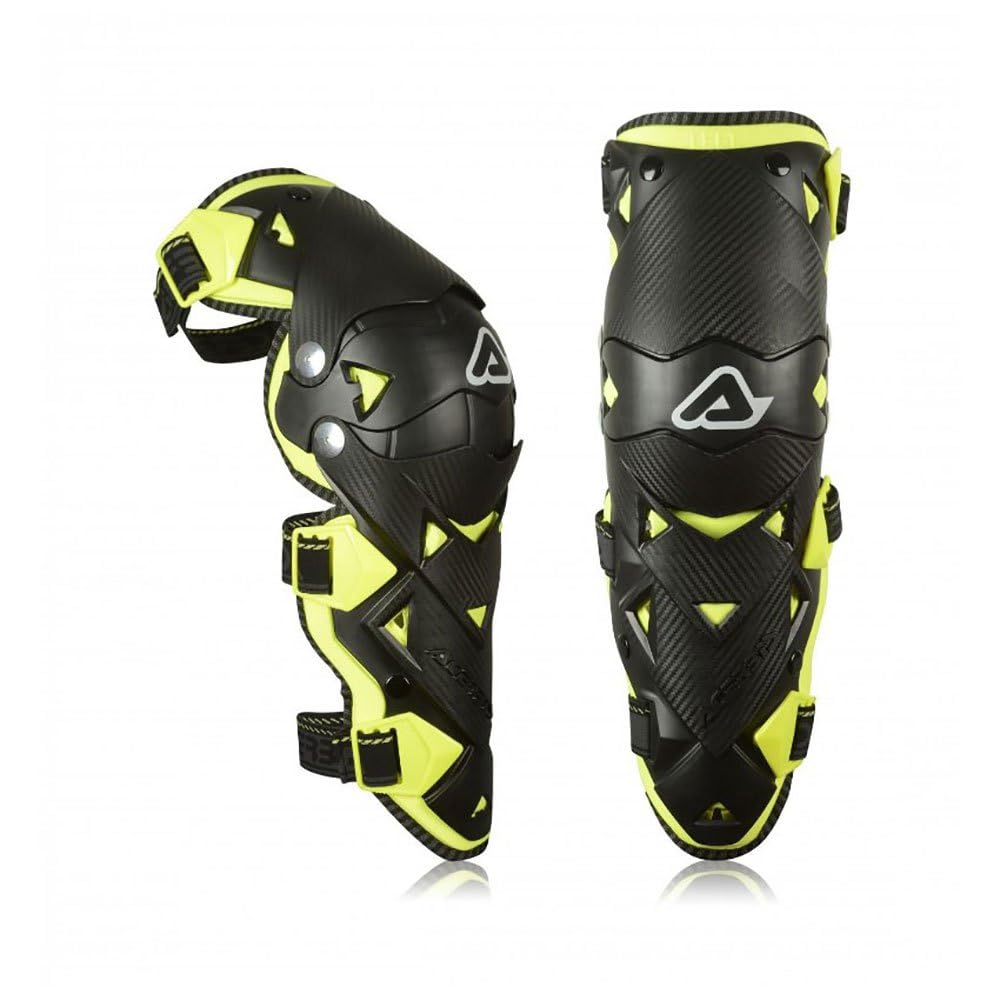 Acerbis Impact Evo 3.0 Knieprotektoren, schwarz/gelb, Einheitsgröße