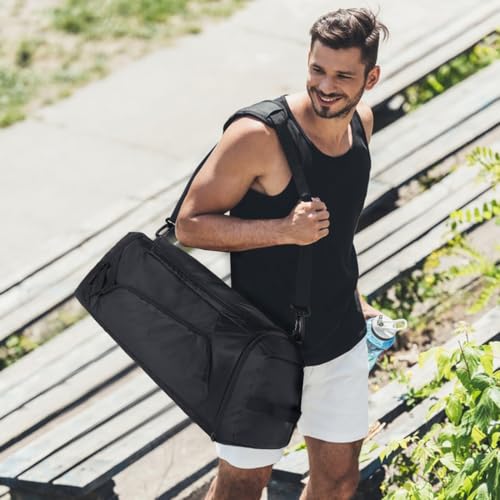 GraceTune 60L Gym Travel Duffel Backpack Bag for Men Women Sports Waterproof Weekender Large Bags with Shoe Compartment2