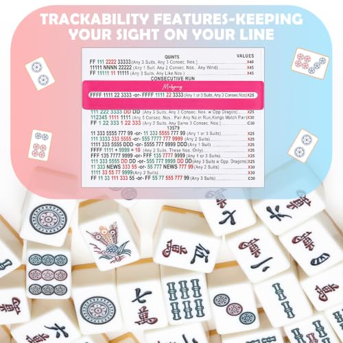 Set de 4 Localizadores de Línea para Mahjong Acrílico Multicolor miniatura 5