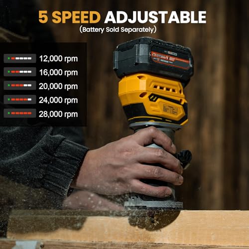 Cordless Palm Router with Bits