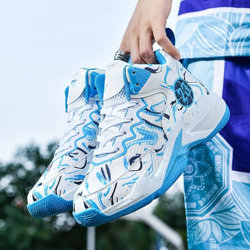 Image of Men's Basketball Shoes Fashion Printed Sneakers