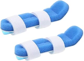 EXCEART Finger Fixation Splint Set 2pcs Finger Support Braces Protective Splint Sports Comfort Breathable Size s
