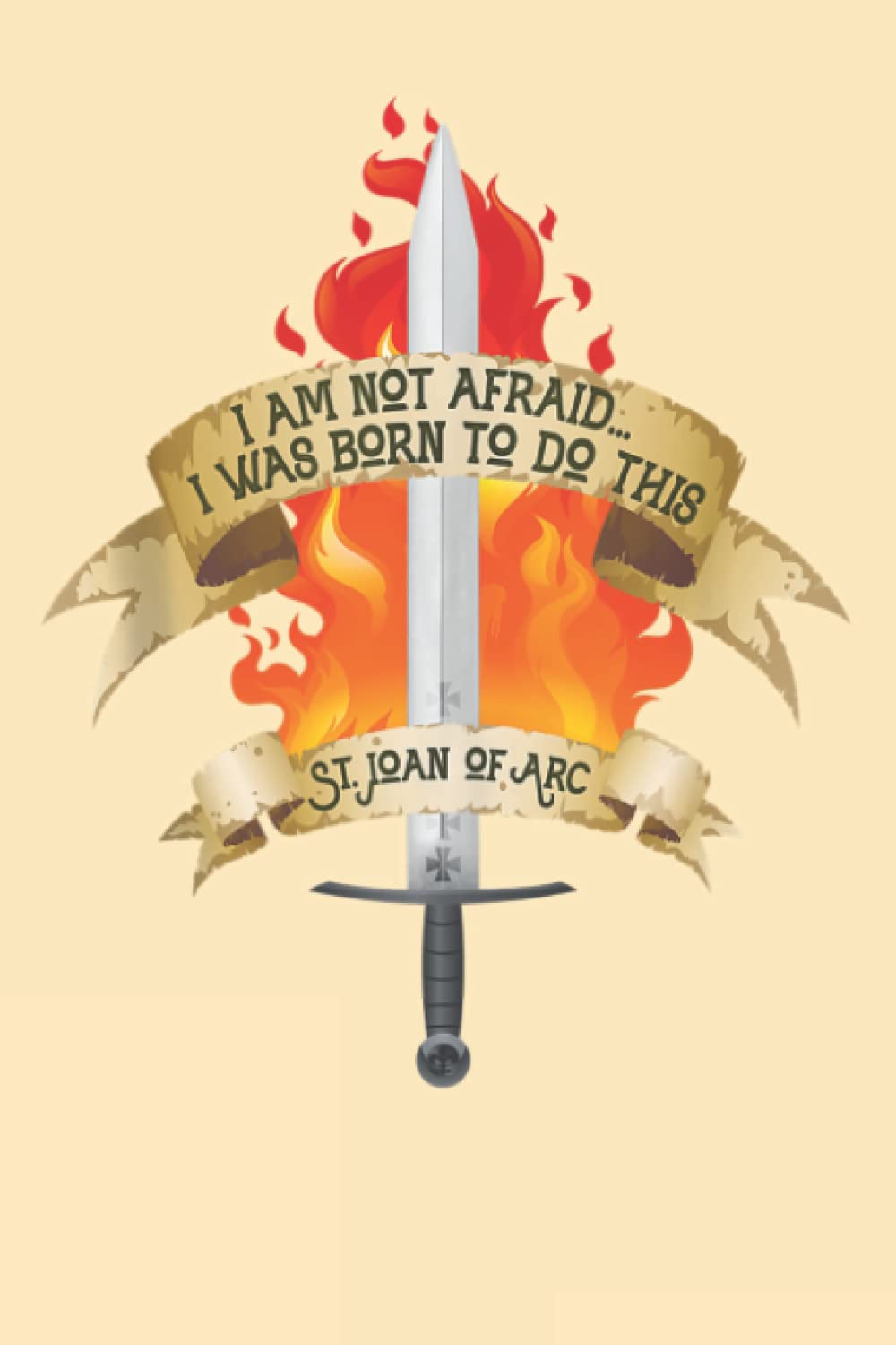 saint joan of arc notebook: 120 page , lined , 6 x 9