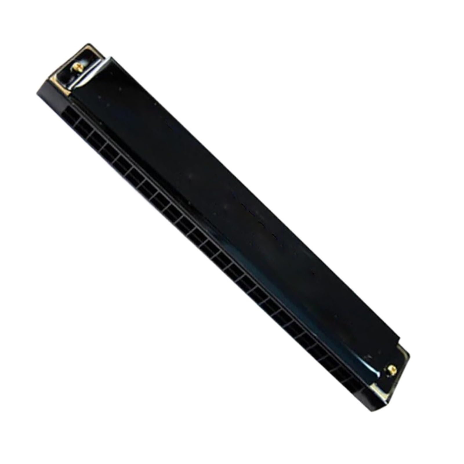 Mundharmonikas für Erwachsene Chromatische Mundharmonika C Tonart Holzblasinstrumente(Black)