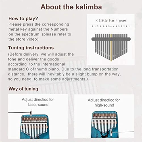 Mini Doigt Kalimba Pouce Piano Kalimba Corps en Acajou Pouce Piano 17 Touches Doigt dégradé Bleu Instrument l’instrument… - Les Beatles, Paul McCartney, John Lennon, RIngo Starr, George Harrison Mini Doigt Kalimba Pouce Piano Kalimba Corps en Acajou Pouce Piano 17 Touches Doigt dégradé Bleu Instrument l'instrument… – Image 3