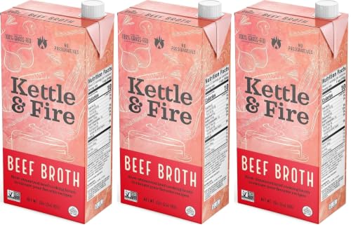 KETTLE & FIRE Beef Cooking Broth, 32 OZ (Pack of 3) image 5