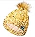 Produktbild CBTJ Bluetooth Strickmütze intelligente Eingebaute Stereo-Lautsprecher Mic Drahtlose Kopfhörer Beanie Sync Anruf-Musik-Geschenk für Männer Frauen Jungen Mädchen Freund,Gelb
