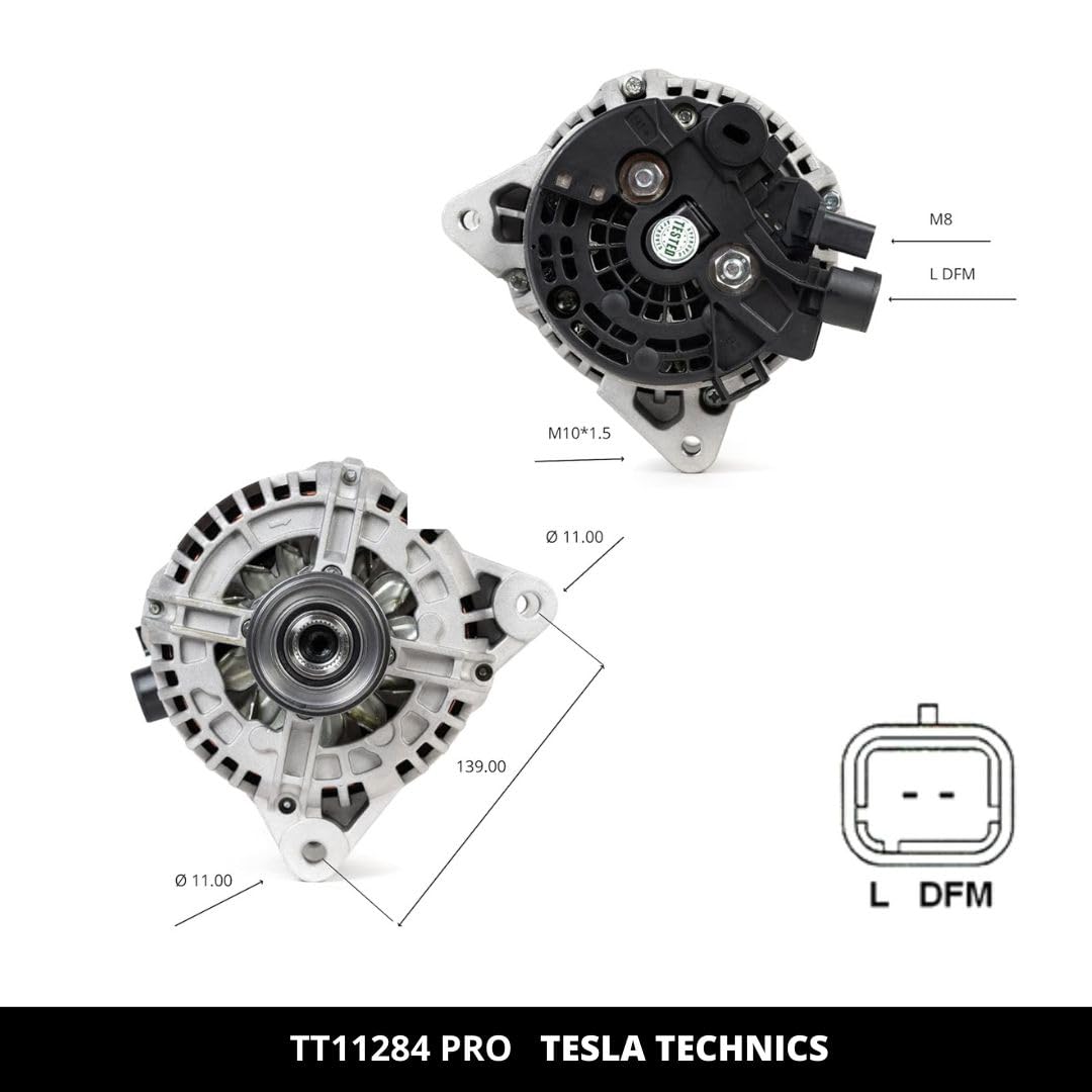 TT11284 PRO Alternatore per auto 12V, 150A. Compatibile con CITROËN, PEUGEOT, LANCIA, FIAT, SUZUKI. Eccellente rapporto qualità-prezzo. Installazione facile e garantita.