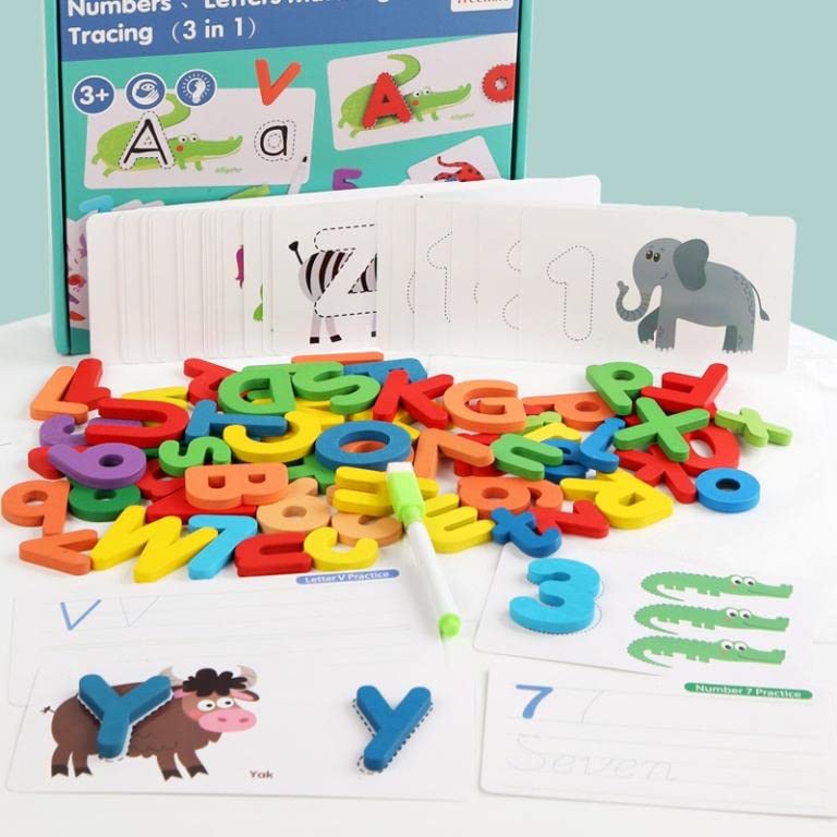 Image of PLUSPOINT Wooden Toy Collection Kit Toy for Kids (Match n Trace)