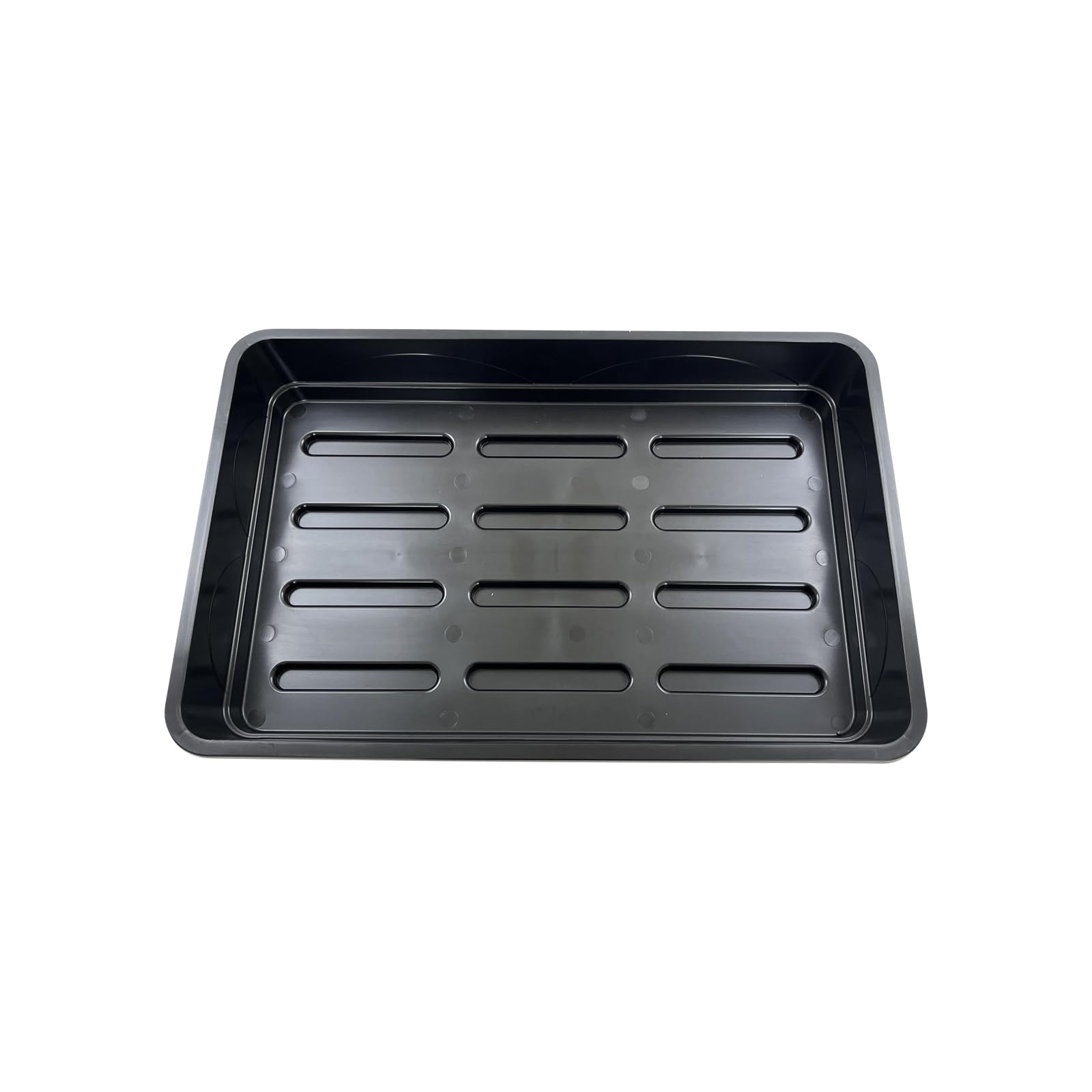 Oakland Gardens 58cm Plant Trays – Large Seed Gravel Tray Without Holes | Grow Bag Tray – Heavy Duty, Reusable for Seed Starting, Propagation, Indoor/Outdoor, Pack of 9