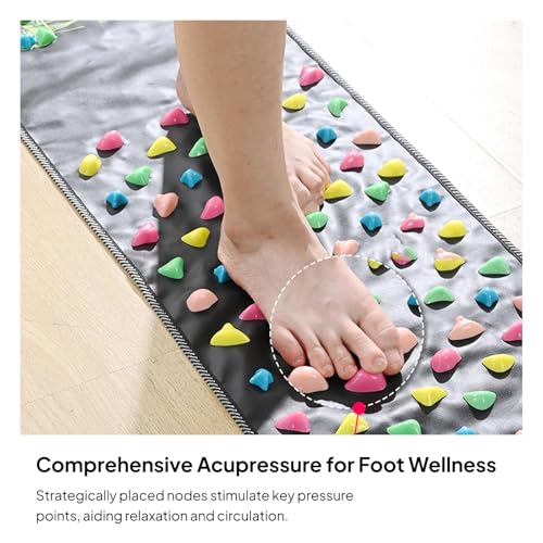 Image of Acupressure Mat Reflexology Walking Stone Home Foldable Foot Massage Mat Pad1 Foot Massage Mat Massagers Massagers| Massage |Health & Beauty