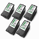 Contenu de la livraison et portée: 5x cartouche (3x Noir avec env. 21ml, 2x Couleur avec env. 18ml), Indications sur l'autonomie à 5% de couverture pour DIN A4