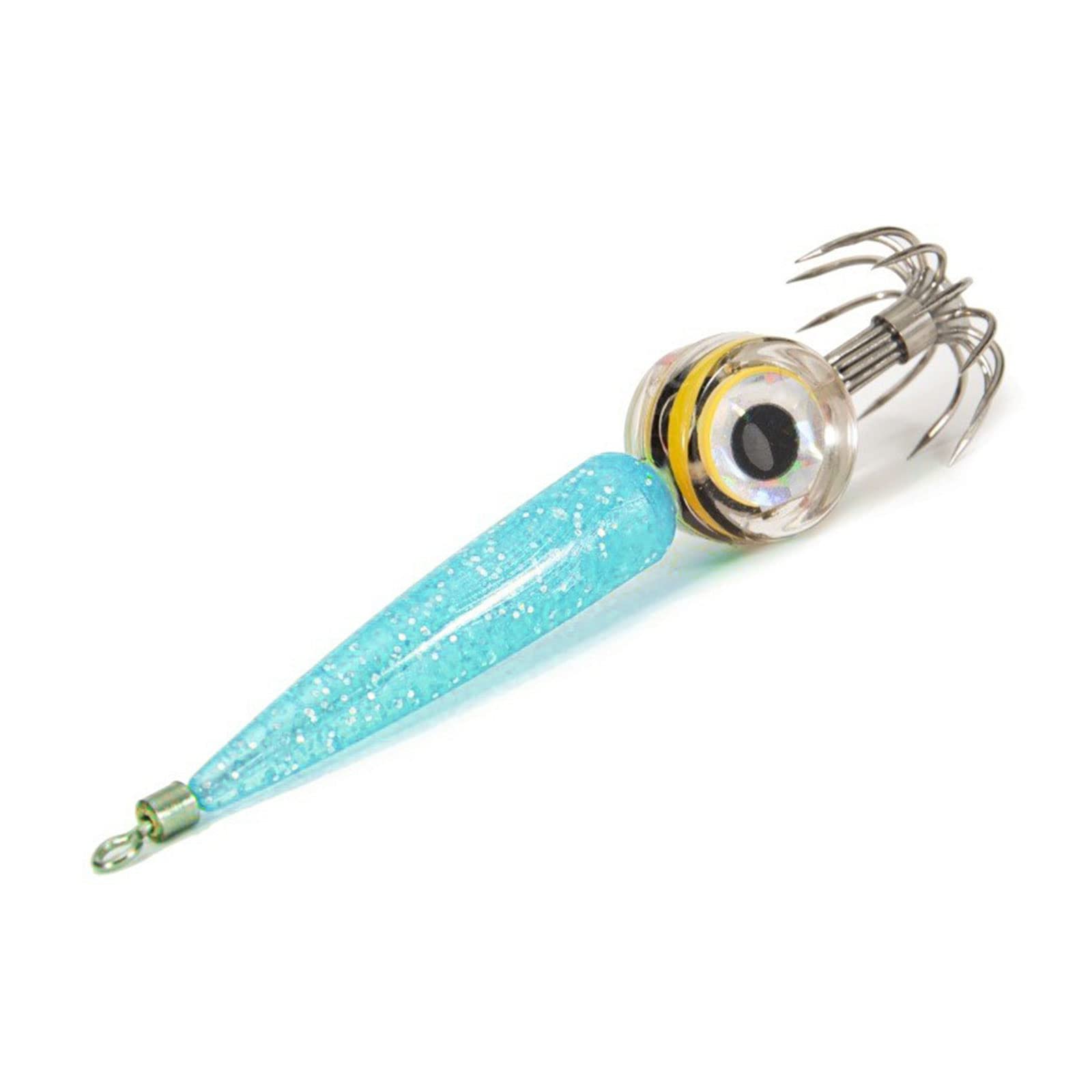 Maxtonser LED Shrimp Fishing Lure Squid Artificial Shrimps Lures Fishing Squid Hook Animated Fishing Baits Gifts for Men,Boy