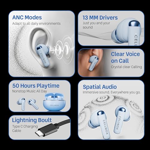 CELLNOX Ear Buds Wireless Blue - Image 3