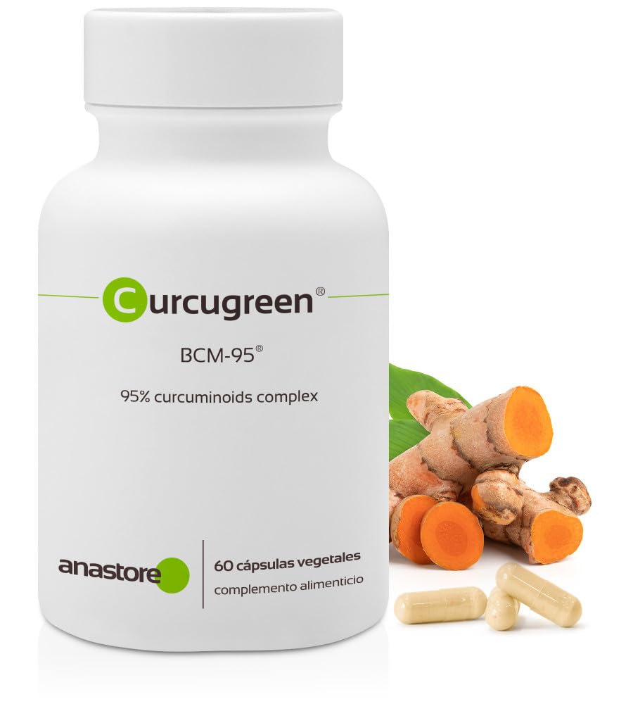 CURCUGREEN™ Curcumina Biodisponible 160 mg 60 cápsulas Cúrcuma 95% Curcuminoides