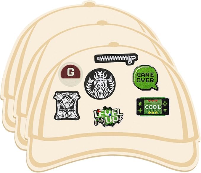 Image of 3Pcs Wooden Trucker Cap Template Palette, Trucker Hat Patches Hat Patches Templates Patch Hat Tool Patch Board Design Supplies, Trucker Accessories Perfect for Designing Your Own Special DIY Hat