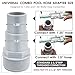 Universal Combo Pool Hose Adapter Replacement, 1-1/4