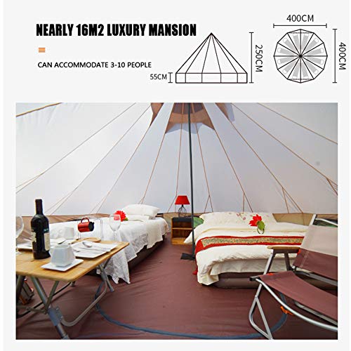 Carpa Outdoor GeRRiT Yurt 4 m diámetro resistente viento y agua miniatura 4