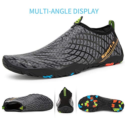 Image of Water Shoes Mens Womens Beach Swim Shoes Quick-Dry Aqua Socks Pool Shoes for Surf Yoga Water Aerobics