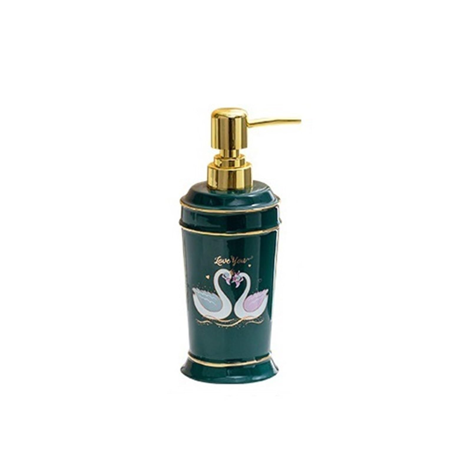 Lotion Dispenser Creativity Ceramic Soap Dispenser Lotion Bottle Great For Kitchen And Bathroom Decorative(Green)
