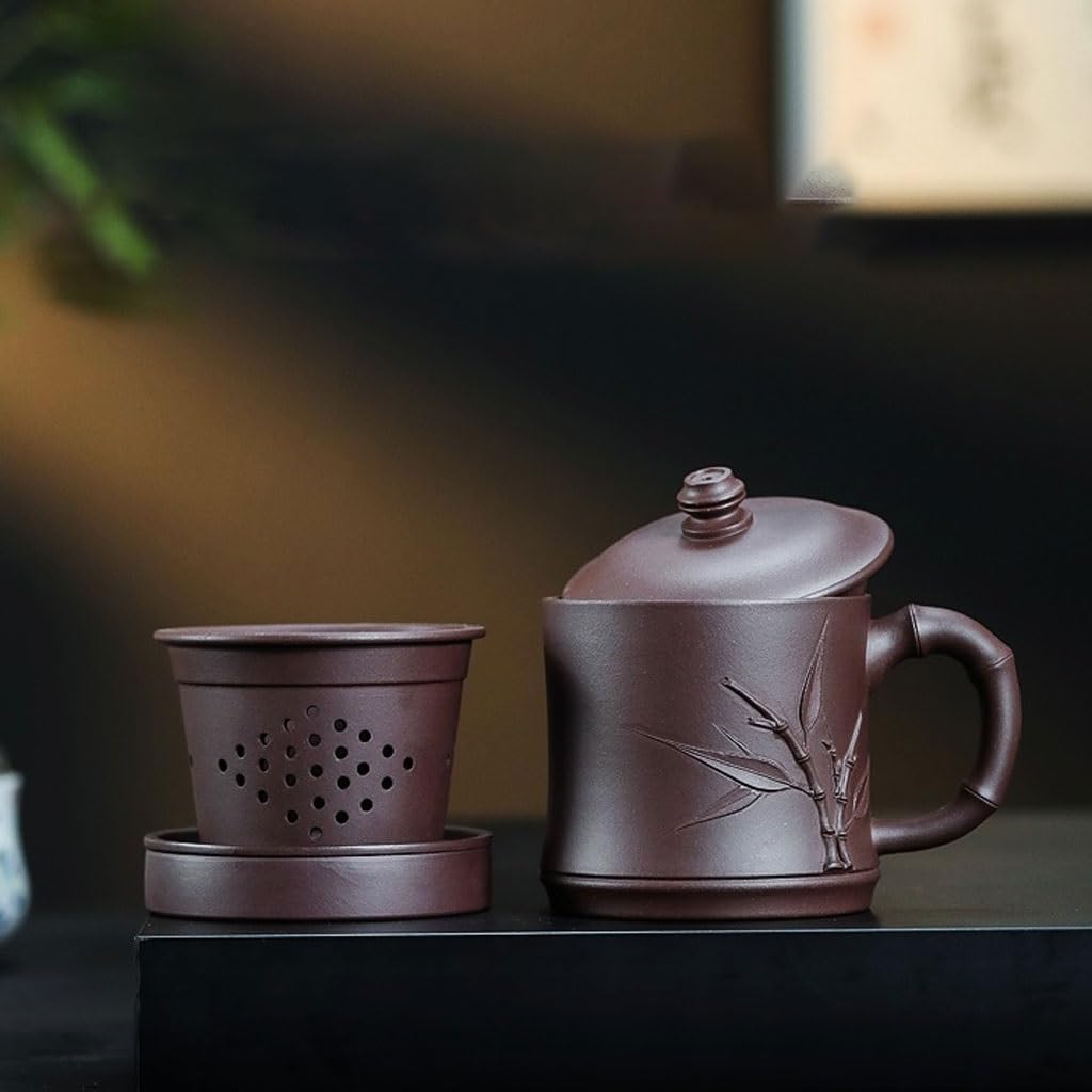 Kubki Matcha osobowość twórcza kubek na wodę fioletowy piasek kubek ręcznie robiony męski 500 ml Biuro Herbata zaparzacz kubek do herbaty zestaw do zaparzania herbaty kubek