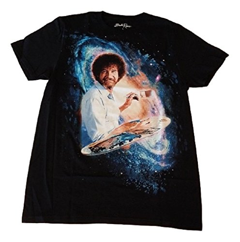 Bob Ross No Mistakes Just Happy Accidents Graphic T-Shirt Men Sizes