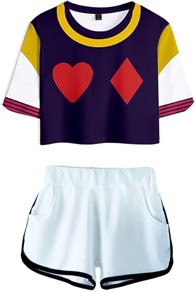 Amazon.com: 2 piezas Hisoka Hunter x Hunter Cosplay Disfraz Gon Killua  Hisoka Kurapika Ropa Deportiva Crop Top y Pantalones Cortos Conjuntos de  Camisas Pijamas Cortos (Hisoka-3, 3XL) : Ropa, Zapatos y Joyería