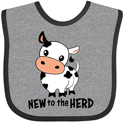 Image of inktastic New To the Herd Cute Cow Baby Bib