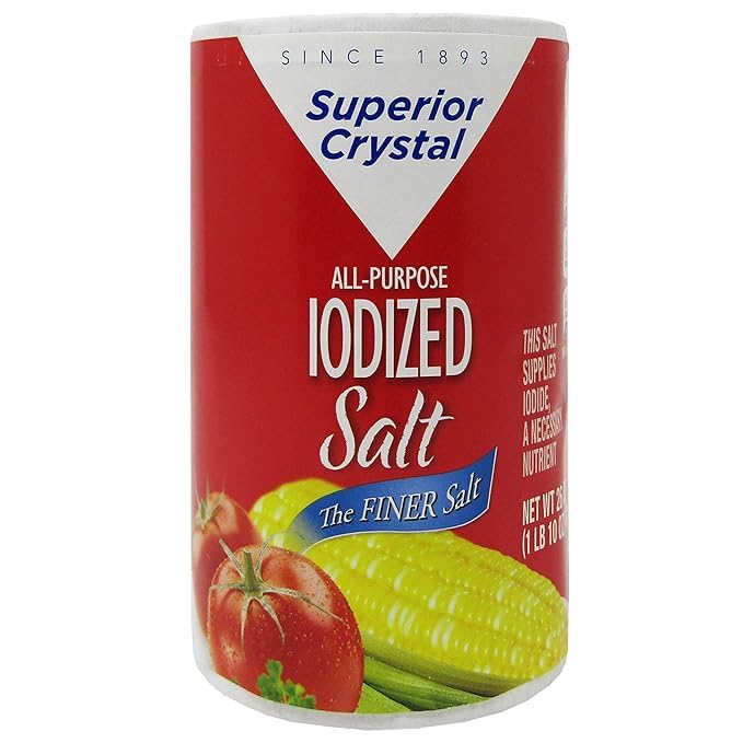 Generic Salt Superior Crystal The Finer Iodised Salt, 10 Pack Each 26 Oz