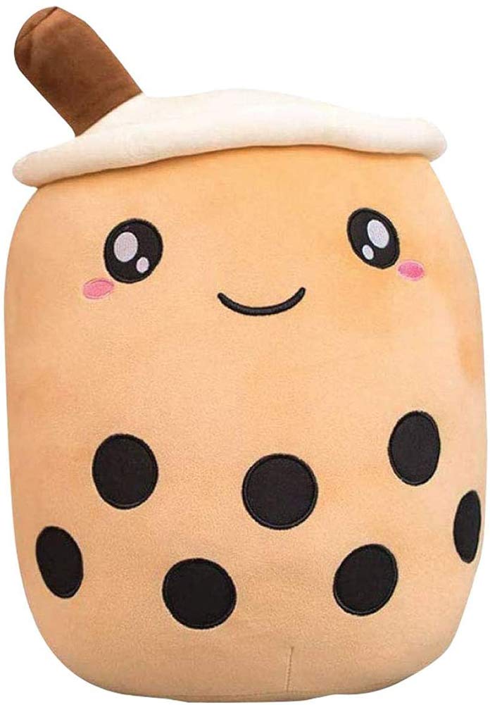 PUEENOD 8 inch Plush Boba Tea Cup Toy Bubble Tea Stuffed Plush Toy Gifts for Kids Brown Open Eyes (B08T5HYRWC) Amazon Price History, Amazon Price Tracker