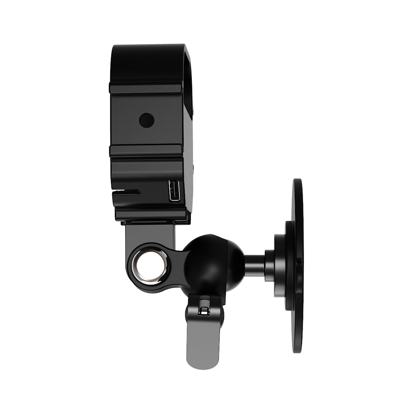 Jaula magnética para cámara de pulgar con triple zapata fría compatible con cámara de acción GO Ultra (soporte de succión nano-adhesivo)
