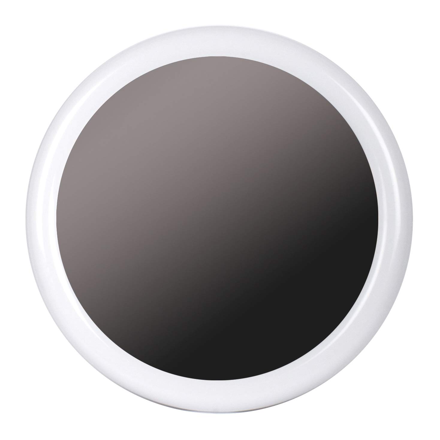 TATAY Round mirror, with glossy white plastic frame Diameter 56 cm