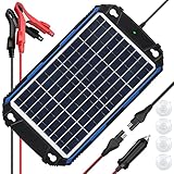 Waterproof 10W 12V Solar Battery Charger & Maintainer Pro - Built-in Intelligent MPPT Charge...