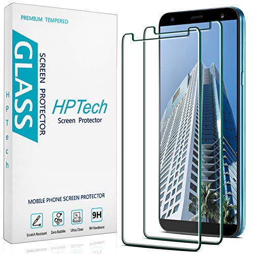 (2 Pack) HPTech Tempered Glass For LG K40, LG K12 Plus, LK X4 Screen Protector, Easy to Install, Anti Scratch, Bubble Free