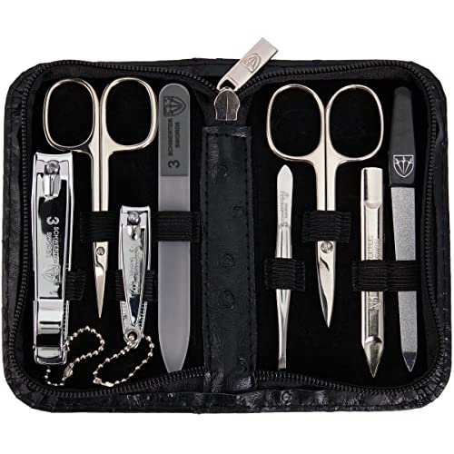 Kit de soins des ongles 3 Swords Germany contre les ongles cassés avec étui manucure de voyage