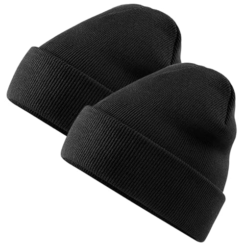Lista de gorros de punto superventas 4 KEYRI 2 Piezas Gorro De Punto Gorra Ligera para Correr Gorro Blando, Casquete Gorra Elástica Unisex Sombrero Clásico y Versátil Talla Única,...