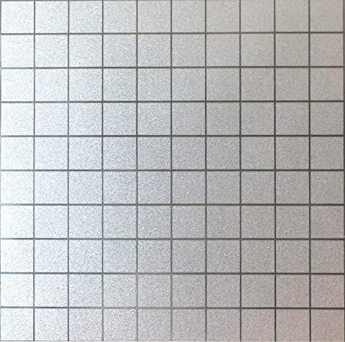 Image of Elton 3D Window Films Privacy Film Self Adhesive Decorative Film for Bathroom Door Window Heat Control Anti UV (Square) 24 X 48 Inches