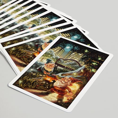 Naipes Gnomes in the City, 52 cartas Poker miniatura 5