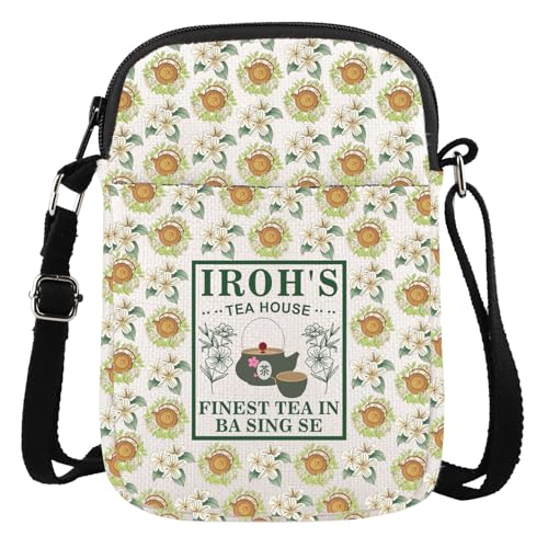 Uncle Iroh Tea Crossbody Bag Jasminee Dragon Cartoon Movie Fan Gift Themed Wallet Bag