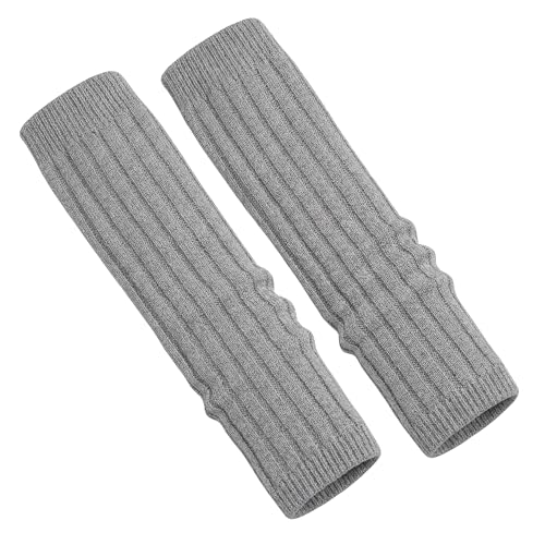 Image of Women's Cable Knit Leg Warmers - Ribbed Knee High Boot Socks for Winter, Layering & Dance Warmups
