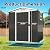 Quictent 6X4 FT Metal Storage Shed, Lockable Outdoor Garden Shed Waterproof Shed for Bike Storage, Tool Storage, Temporary Storage with Combination Lock