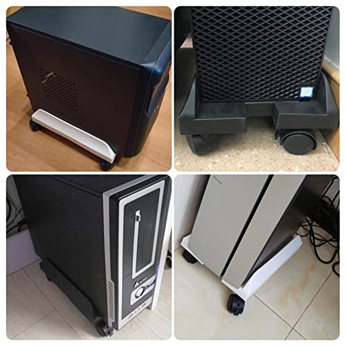 Soporte para CPU móvil para torre de PC de escritorio, soporte universal para carcasa de PC con ruedas giratorias, base para torre PC (blanco) miniatura 4